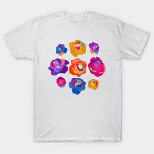 Colorful Roses T-Shirt